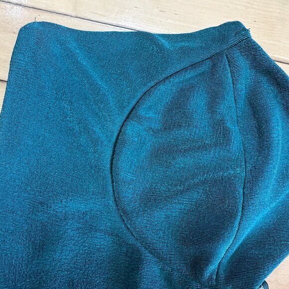 WILD FABLE Shimmer Green Bra Corset Cropped Tank Top Size Small - Picture 3 of 7